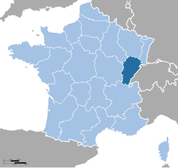 Location of Franche-Comté