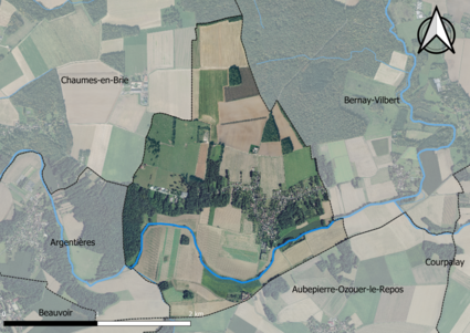 Carte orhophotogrammétrique de la commune.