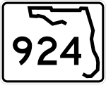 Straßenschild der Florida State Road 924