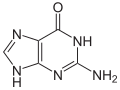 Estructura química de la guanina.