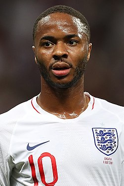 Raheem Sterling az angol válogatottban a 2018-as világbajnokságon