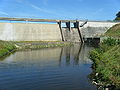 Le barrage de la Cantache, vu côté sud