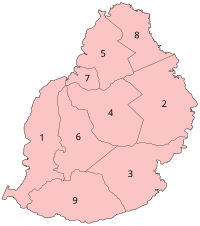 Districten van Mauritius