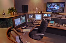 An example of a video editing studio