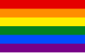 International LGBT Pride flag with 6 bands (since 1979)