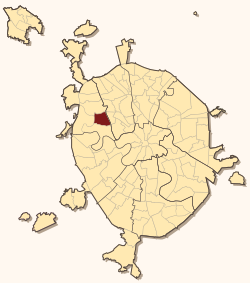 Location of Shchukino within Moscow