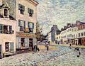 Une rue à Marly (titre inexact) Alfred Sisley, 1876 Kunsthalle de Mannheim.