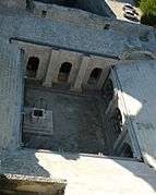 Vue générale du cloître depuis la Tour, galerie ouest.