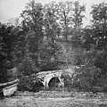 Burnside's bridge just after the Battle of Antietam, 1862.