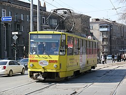 Tatra T6B5 № 4551, маршрут № 5, вул. Весніна