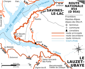 Carte de la route.