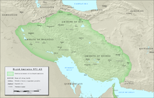 359ھ/ 970ء میں آل بویہ کی سلطنت کی حدود کا نقشہ