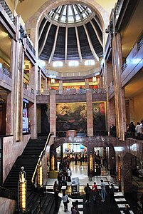 Interior din Palacio de Bellas Artes (Palatul de Arte Frumoase) din Ciudad de México (Mexic) (1934)