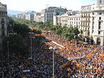 Prokatalansk demonstration i Barcelona, 2010