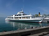 Le bateau CGN "Général-Guisan" à Lausanne-Ouchy