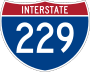 Interstate 229 marker