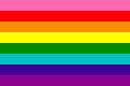 First Gay Pride flag with 8 bands (June 1978)