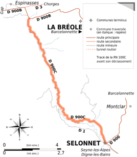 Carte de la route.