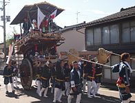 越後村上市の瀬波大祭、浜町の山車