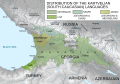 Distribution of the Kartvelian languages