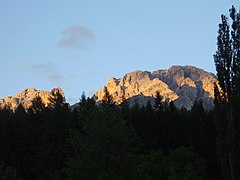 L'alpenglow sur le Monte Cristallo.