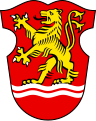 Steigender Löwe im Wappen von Lauenau