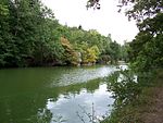 La Mayenne et l'île de Sainte-Apollonie près d'Entrammes.