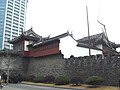 仅存的老城墙上的大境阁 The Pavilion of Great Prospect, the only remaining tower of the old city wall