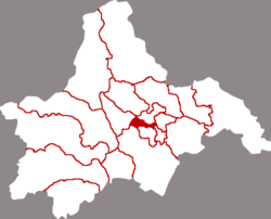 Location of Qingyang in Chengdu