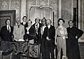 De acteurs van de comedie Ruy Blas opgevoerd in de Patriaschouwburg (Brussel) op 19 november 1950.