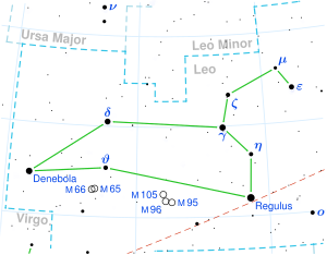 AD Leonis is located in the constellation Leo.