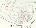 Le château et le village du Bois-du-Loup (plan cadastral de 1848).