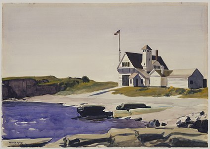 Coast-Guard-Station at Two Lights, 1927.