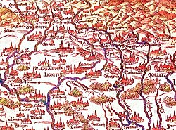 Helwig map from 1561 (south)