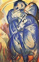 Turnul cailor albastri – Der Turm der blauen Pferde (1913), dispărută din 1945