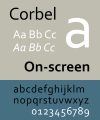 Corbel (SVG)