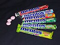 4 octobre 2014 Bonbons Mentos ou Cara de blanco chez les Espagnols.