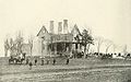 Burnside's headquarters at Phillips' House during the Battle of Fredericksburg. It was here that his staff generals dissuaded him from carrying on any more assaults.