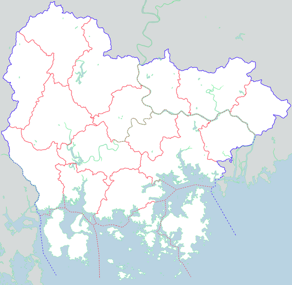 경상남도 행정 지도