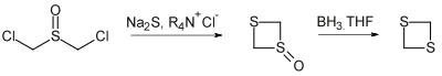 Synthesis of 1,3-dithietane