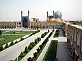 the Shah Mosque in Isfahan, Iran