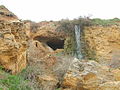 An entrance in catacombs and a cascade in Fontanka village, Kominternivskyi Raion, Odesa Oblast, Ukraine