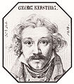 zelfportret door Georg Friedrich Kersting geboren op 31 oktober 1785