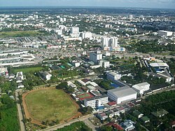 Pemandangan kota Nakhon Ratchasima dari atas