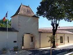 Skyline of Savignac-de-Duras