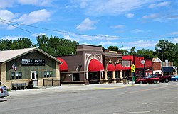 Buildings on the north side of Main Street