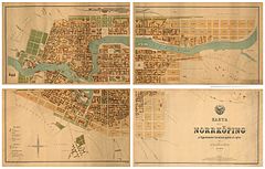 Lundgrens Norrköpingskarta från 1879