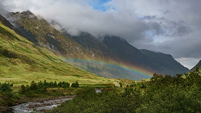 20/01: Vista de Glen Coe, una vall emblemàtica d'Escòcia.