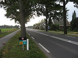 De N733 tussen Oldenzaal en Lonneker