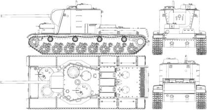 Чертёж проекта КВ-5.